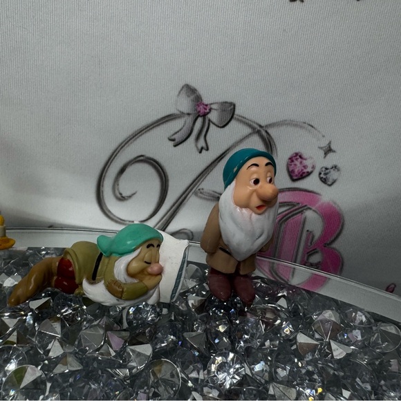 Disney Snow White and the dwarfs sleepy set collectors figurines dolls princess - Picture 5 of 11